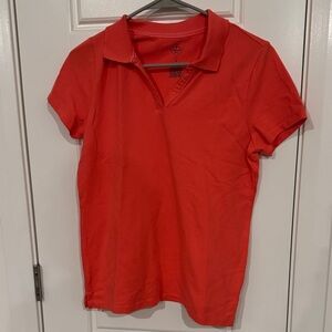 St. John's Bay Vibrant Peach Short Sleeve Polo